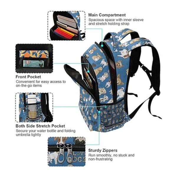 Mochila para niños y niñas con correa para el pecho para