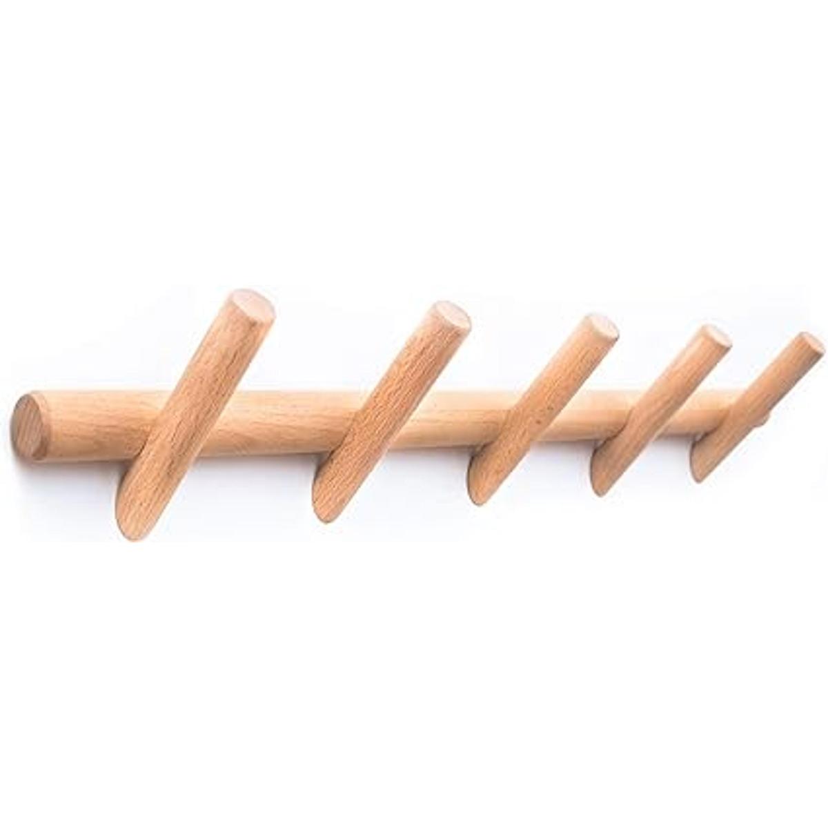 Moderno perchero para colgar en la pared 5 ganchos