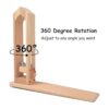 360 rotación de madera de costura poni caballo cuero