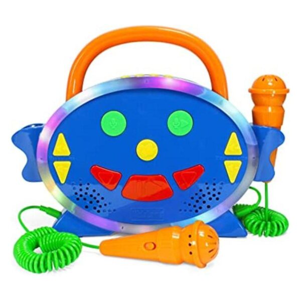 Máquina de karaoke para niños con 2 micrófonos_1