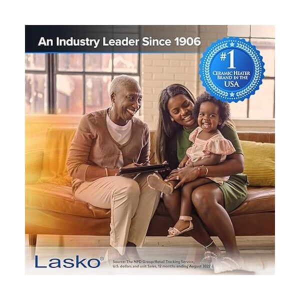 Lasko CD09250 Termostato ajustable de cerámica para mesa o_3