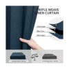 EasyGoing Cortina opaca de lino doble de lujo de 84_3
