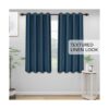 EasyGoing Cortina opaca de lino doble de lujo de 84_2