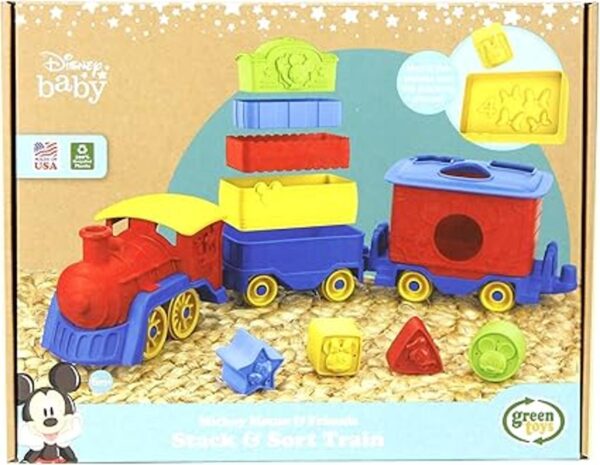 Green Toys Mickey Mouse Friends Stack Sort Train_4