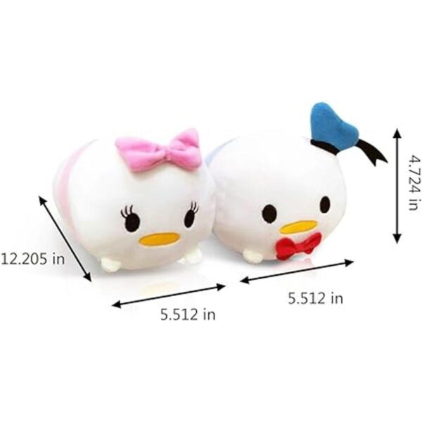 Finex Juego de 2 almohadas de viaje apilables de peluche