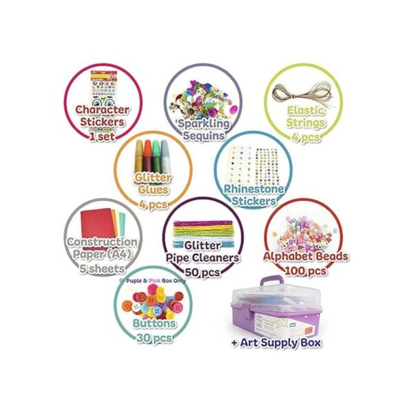 Olly Kids Juego de suministros de arte y manualidades_3