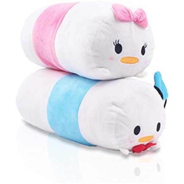 Finex Juego de 2 almohadas de viaje apilables de peluche