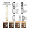 LiteHistory Bombilla E26 regulable de 6 W igual a 60 W de