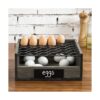 MyGift Soporte para bandeja de huevos de madera gris