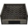 MyGift Soporte para bandeja de huevos de madera gris