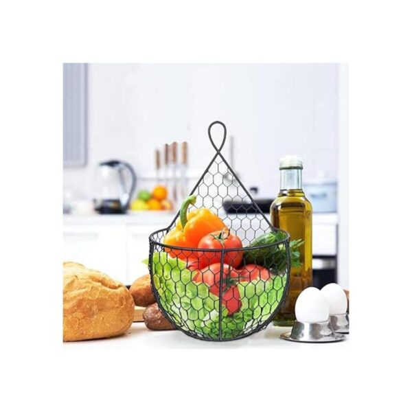 ERYTLLY Cesta colgante de metal para frutas y verduras_5