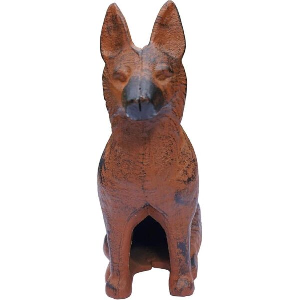 Lulu Decor Cast Iron Dog Statue Dog Stopper Weighs 4.2_2