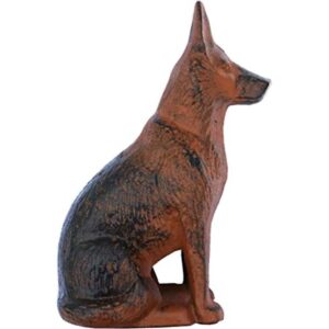 Lulu Decor Cast Iron Dog Statue Dog Stopper Weighs 4.2_1