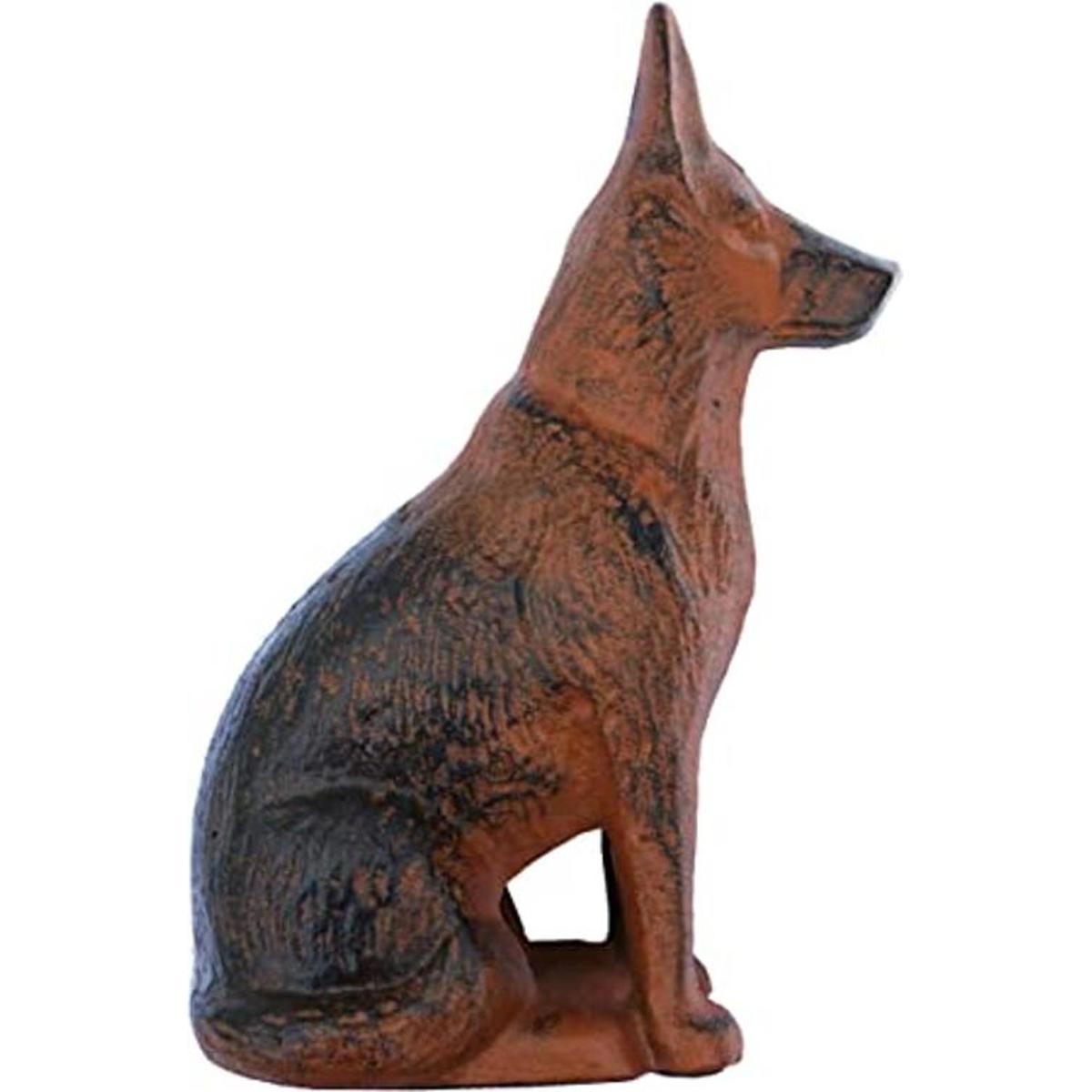 Lulu Decor Cast Iron Dog Statue Dog Stopper Weighs 4.2