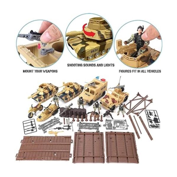 Military Toys Zona de combate de acción militar Juego