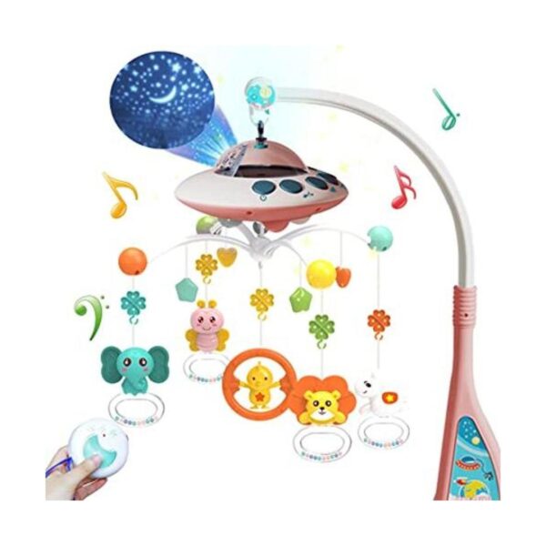 Eners Cuna móvil con música y luces móvil para cuna con_1