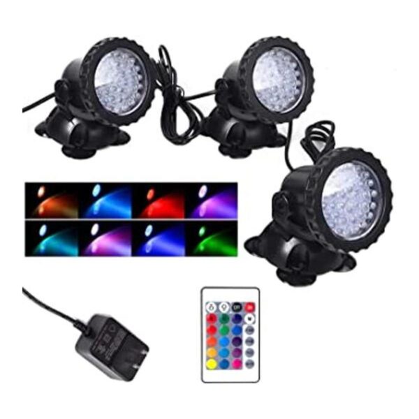 Luces impermeables IP68 y sumergibles que cambian de color_1