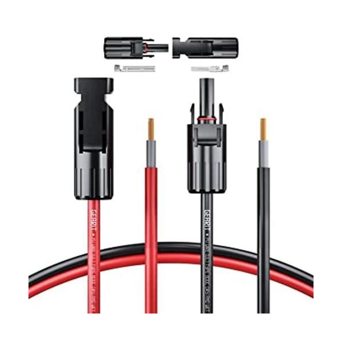 GearIT 25 pies negro 25 pies rojo cable de extensión