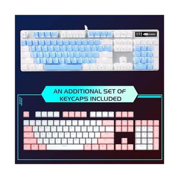 Teclado mecánico para juegos 104 teclas teclados