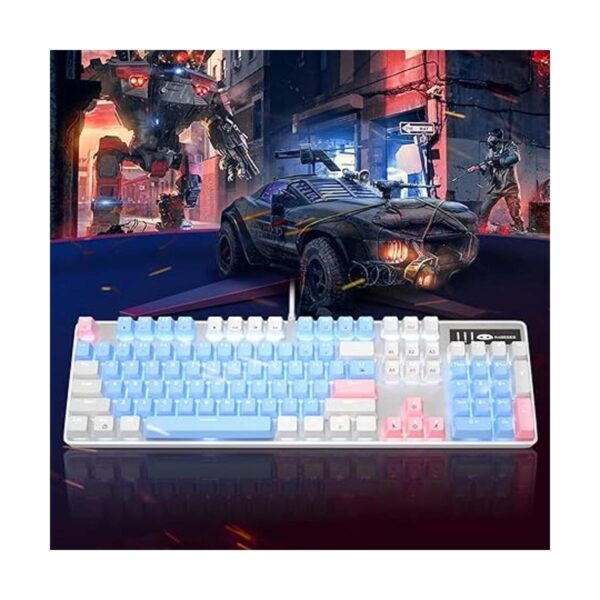 Teclado mecánico para juegos 104 teclas teclados