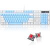 Teclado mecánico para juegos 104 teclas teclados
