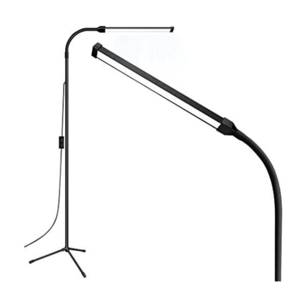 Lámpara de pie LED brillante ajustable cuello de cisne_1