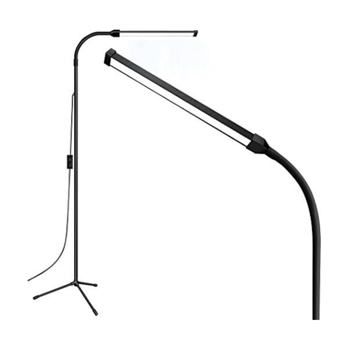 Lámpara de pie LED brillante ajustable cuello de cisne
