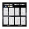 ELEGRP Interruptor de luz decorativa de 3 vías blanco mate_4