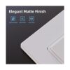 ELEGRP Interruptor de luz decorativa de 3 vías blanco mate_2