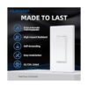 ELEGRP Interruptor de luz decorativa de 3 vías blanco mate_3