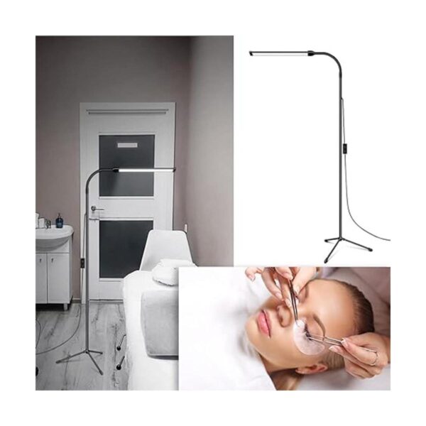 Lámpara de pie LED brillante ajustable cuello de cisne_3