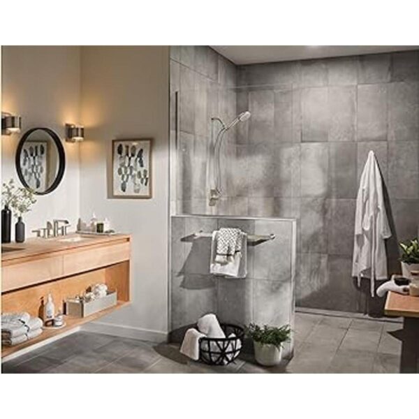Moen Genta BH3824BN Toallero individual moderno de níquel_2