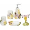 Juego de accesorios decorativos de baño que incluye vasos_1