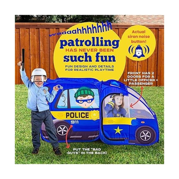 Tienda de campaña desplegable de coche de policía con_2