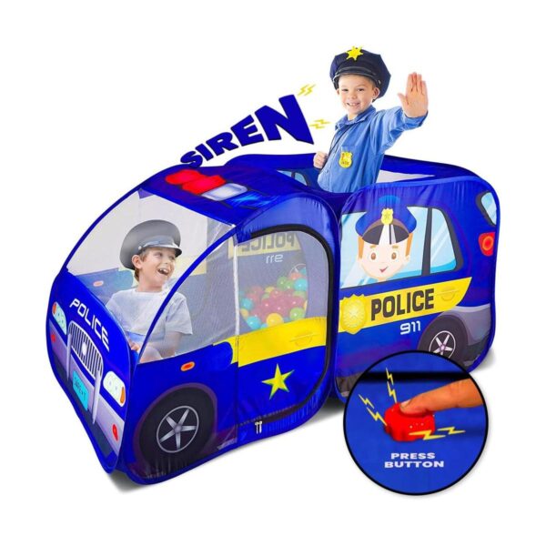Tienda de campaña desplegable de coche de policía con_1