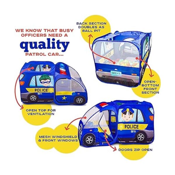 Tienda de campaña desplegable de coche de policía con_6