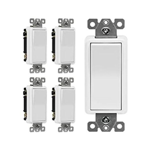 ENERLITES Interruptor de luz decorativo de 4 vías