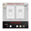 ENERLITES Interruptor de luz decorativo de 4 vías
