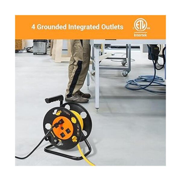 DEWENWILS Carrete de almacenamiento de cable de extensión