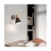 Apliques de pared lámpara de pared ajustable negra para