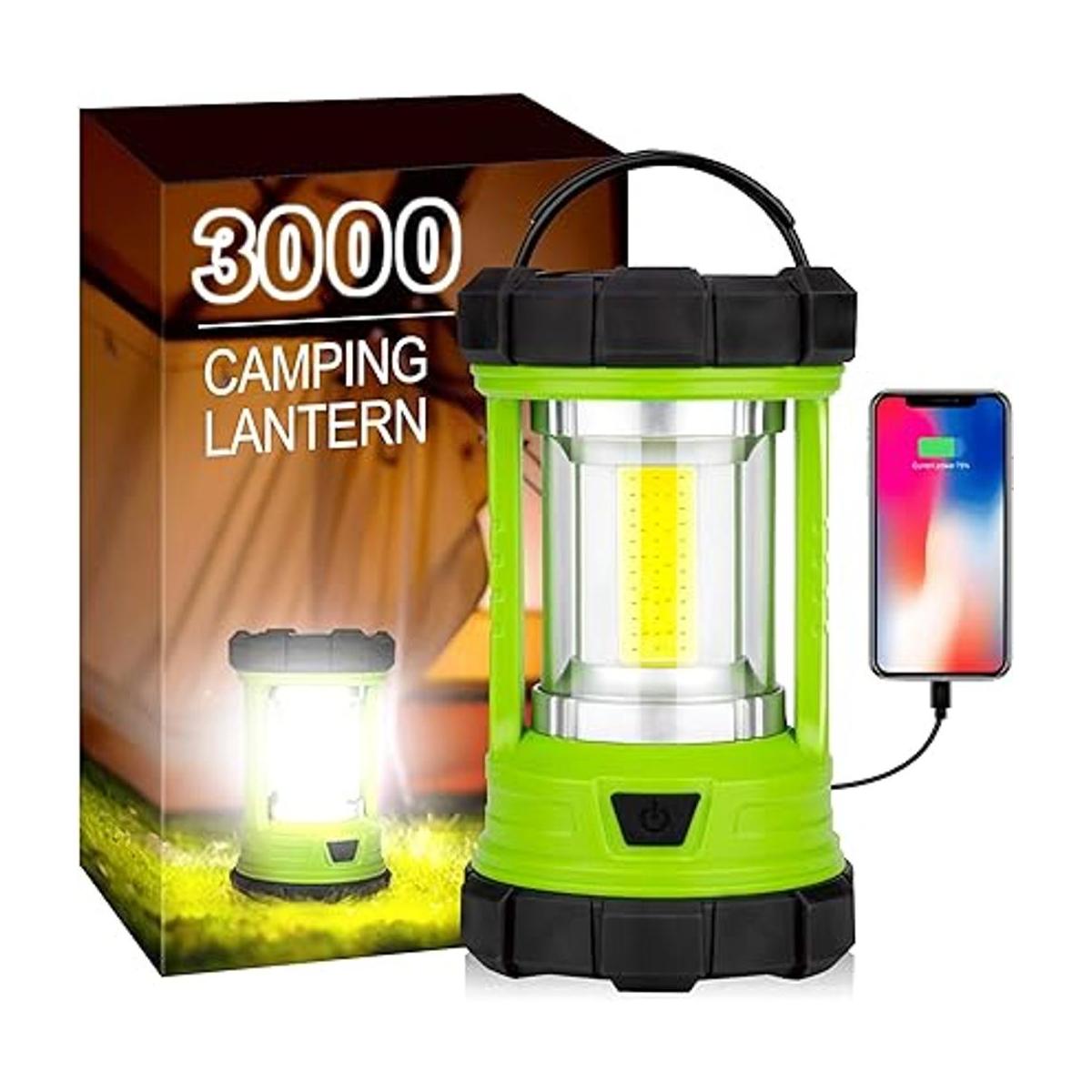 Linterna LED de campamento linterna de batería recargable