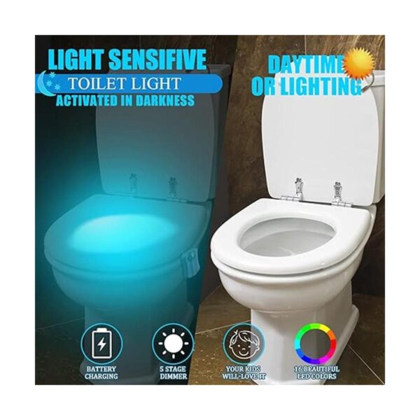Paquete de 15 luces nocturnas para inodoro sensor de_2