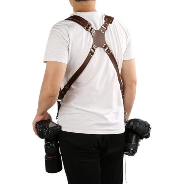 Correa de cámara accesorios para dos cámaras profesional_5