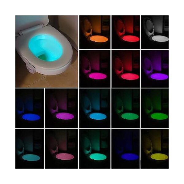 Paquete de 15 luces nocturnas para inodoro sensor de_5