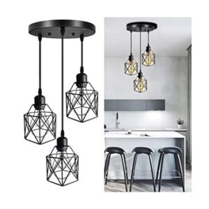 Lysed Lámpara colgante industrial de 3 luces lámparas_1