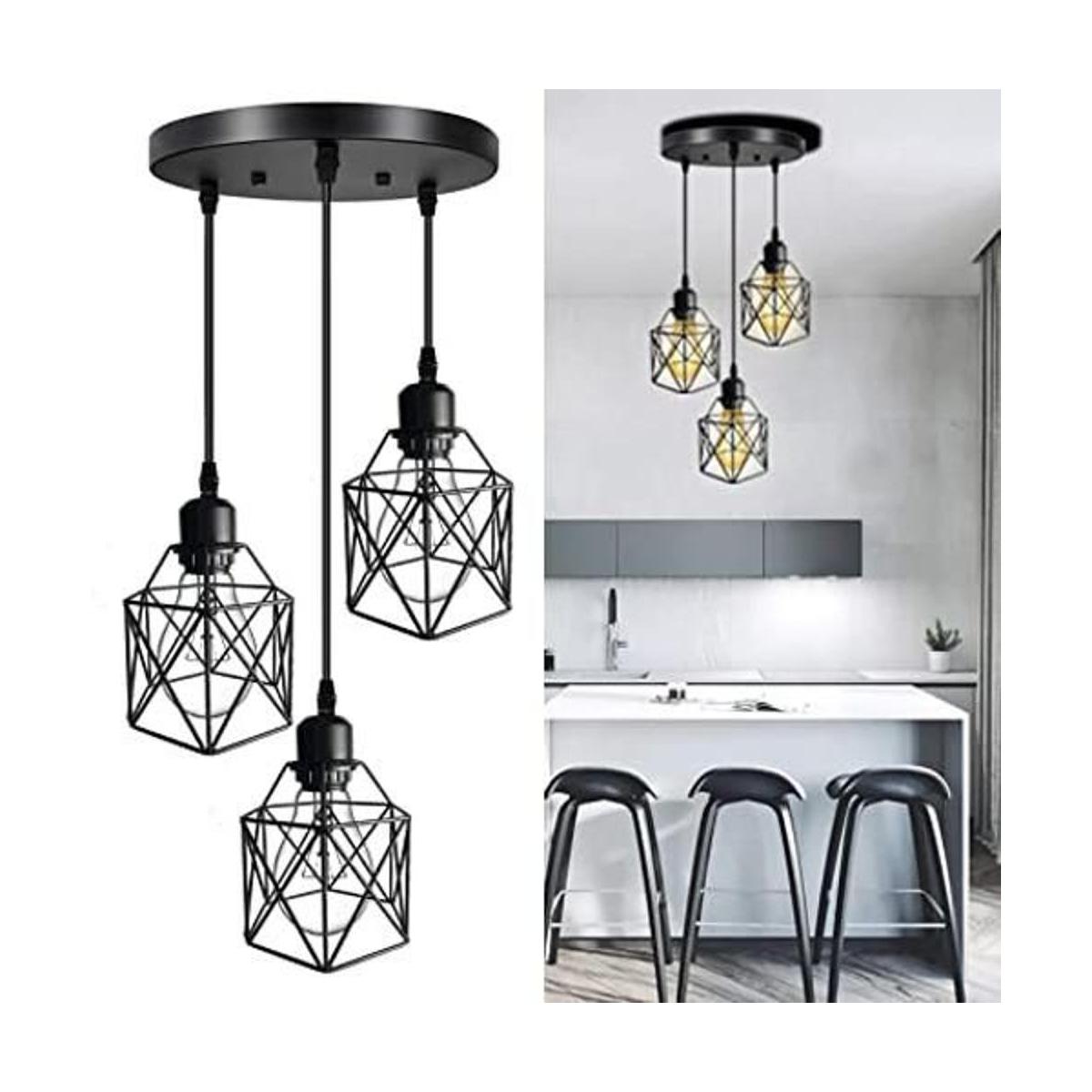 Lysed Lámpara colgante industrial de 3 luces lámparas