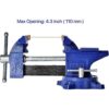Tornillos de banco Rolin de 412 pulgadas con base
