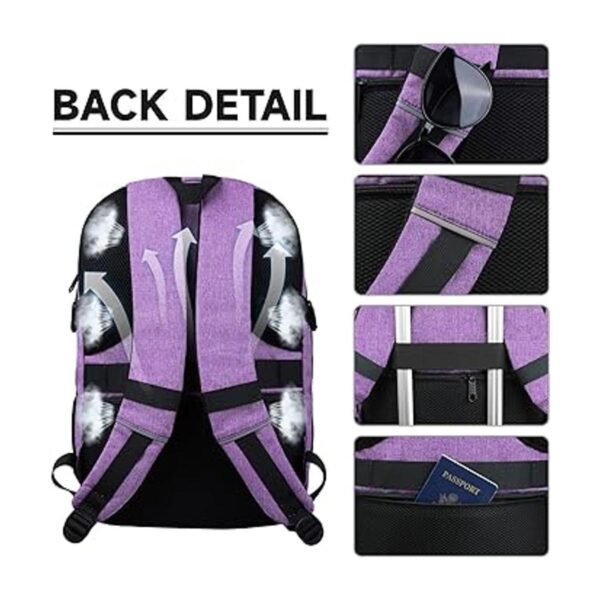 Lapsouno Mochila de viaje para laptop múltiples_4