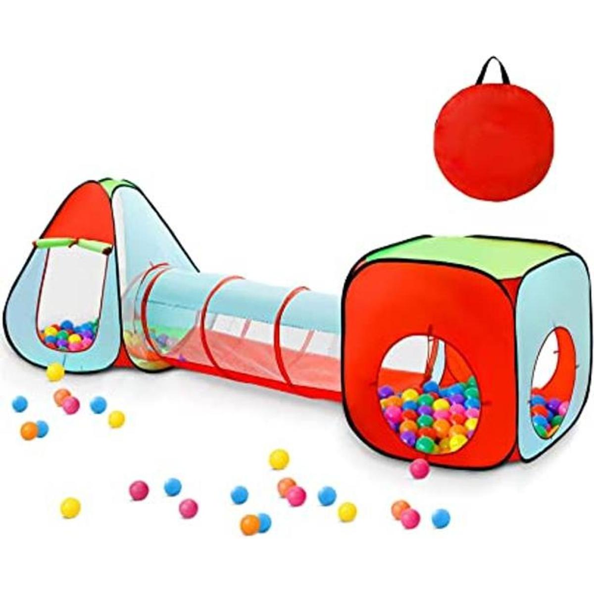 Tienda de campaña de juego para niños pequeños con pozo de
