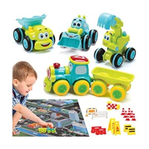 Juguetes para niños de 2 años 4 camiones de fricción_1
